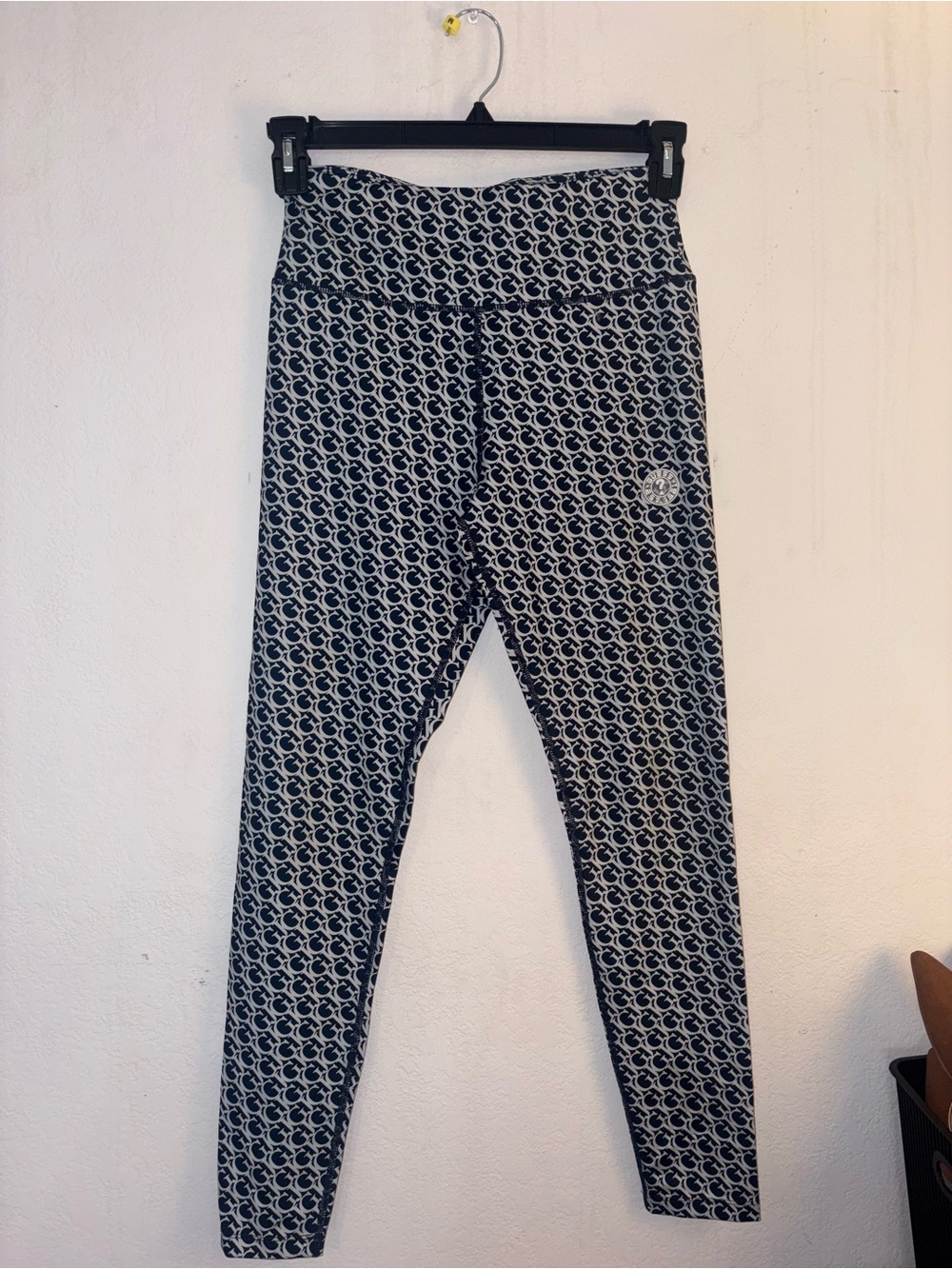 Girls' Navy Patterned Leggings - Activewear Bottoms set